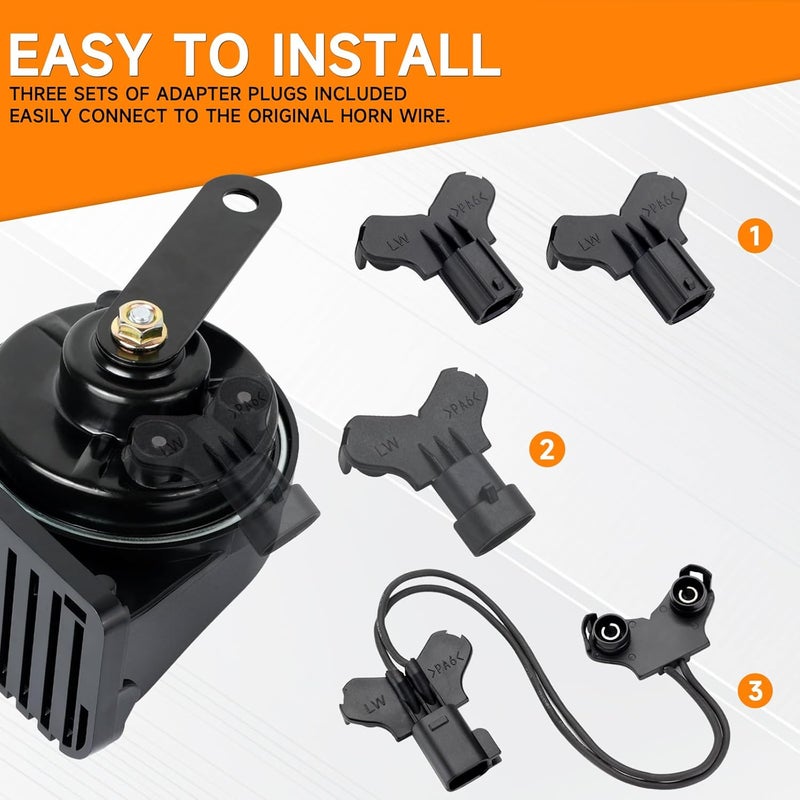 banhao Auto Horn Suitable for Chevy/GMC/Ford 12V Car Horns Loud with Protective Grill Dual-Tone Electric Snail Horn Waterproof and Dustproof - Image 5